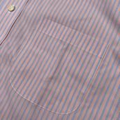 Brooks Brothers ブルックスブラザーズ ストライプ 長袖 ドレスシャツ 16 - 12/3 /オレンジ×ブルー/メンズ