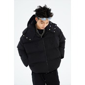 【暖かさUP】 悪魔の角 中綿ジャケット T437