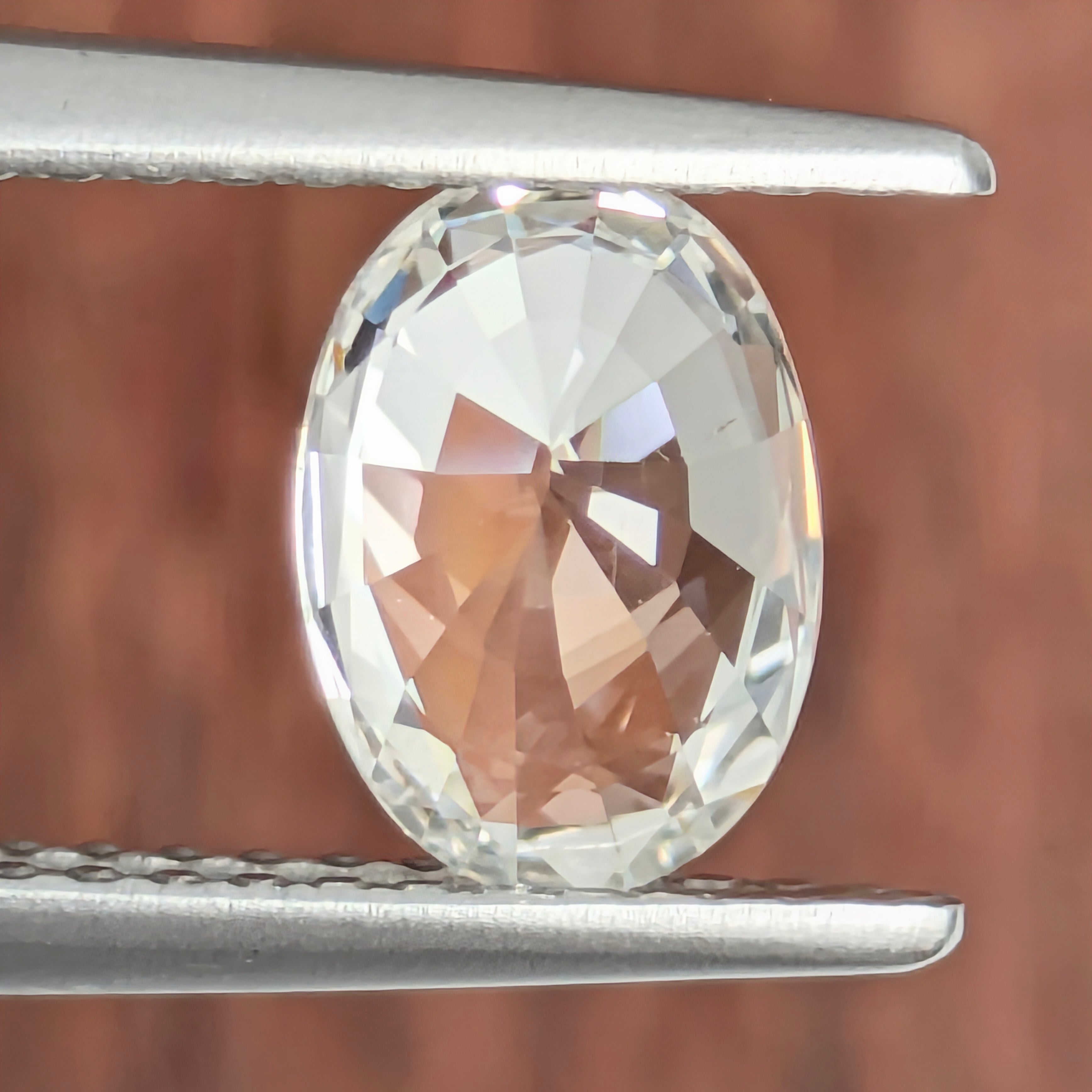 非加熱ホワイトサファイア ルース スリランカ産 【1.47ct】 PRO208960