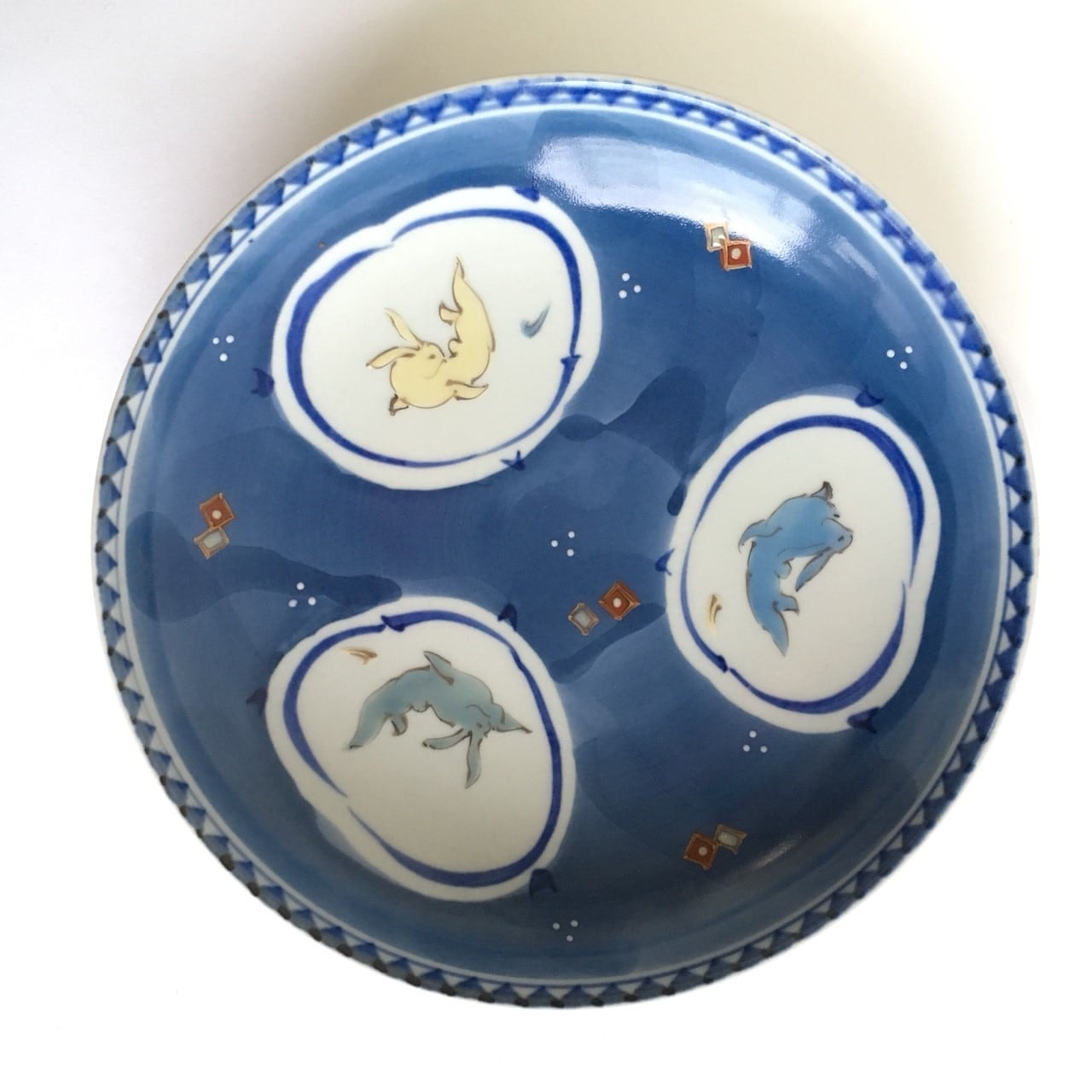 谷鳳窯　宮崎祐輔　染錦窓絵兎文皿　6寸　19cm 中皿　5枚セット 染錦窓絵兎文皿 | 宮崎祐輔 谷鳳凰 (たにほう窯）オンラインショップ