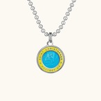 オリジナル スモール ベイビー ブルー / イエロー セント クリストファー ネックレス ：GET BACK NECKLACES ゲット バック ネックレスズ