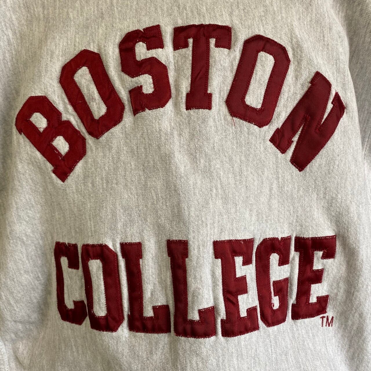 チャンピオン リバースウィーブ 刺繍タグ Boston college ボストン-