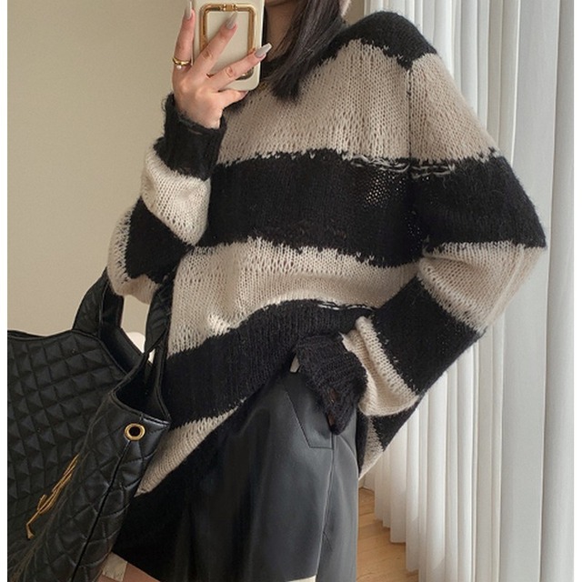 big border knit 10042