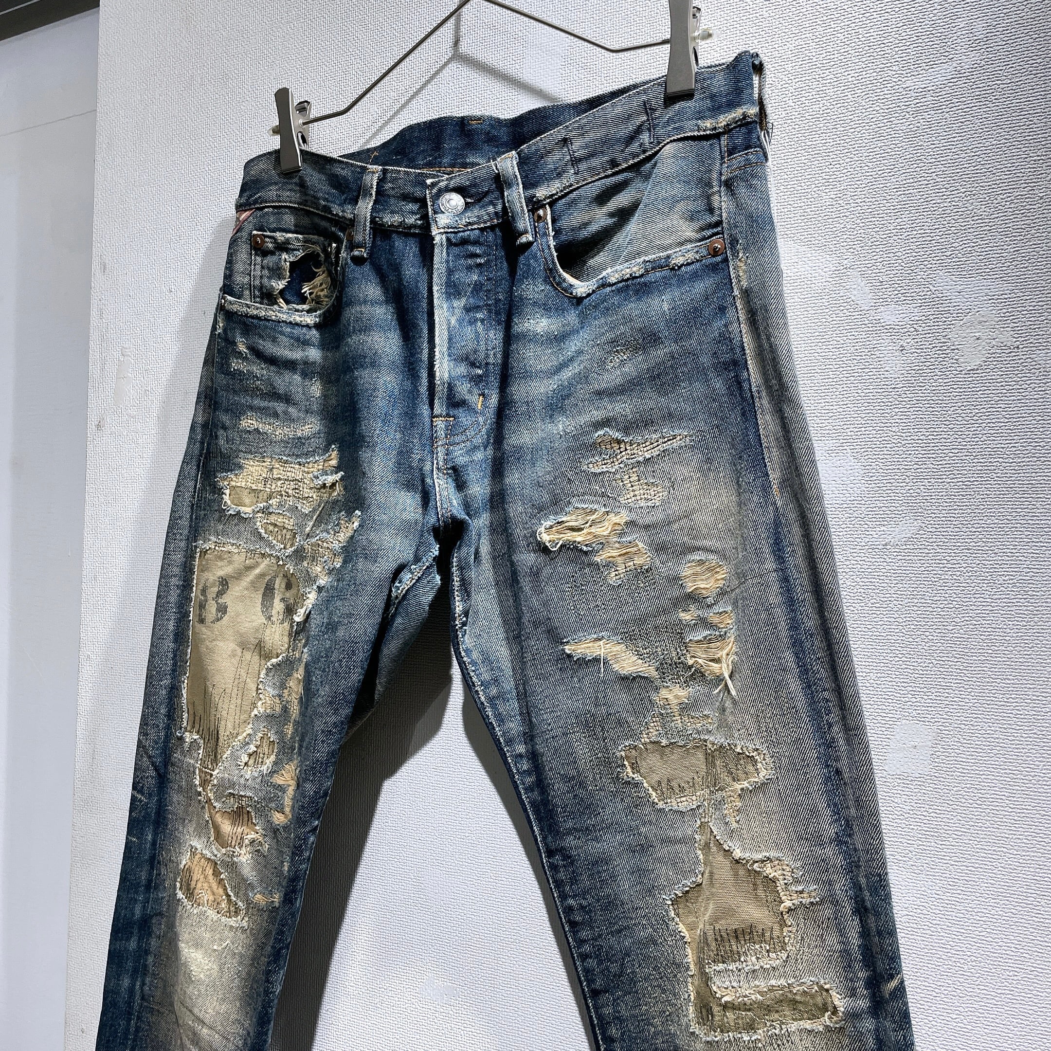 ” Denim & Supply Ralph Lauren ” Special Rag processing Denim pants
