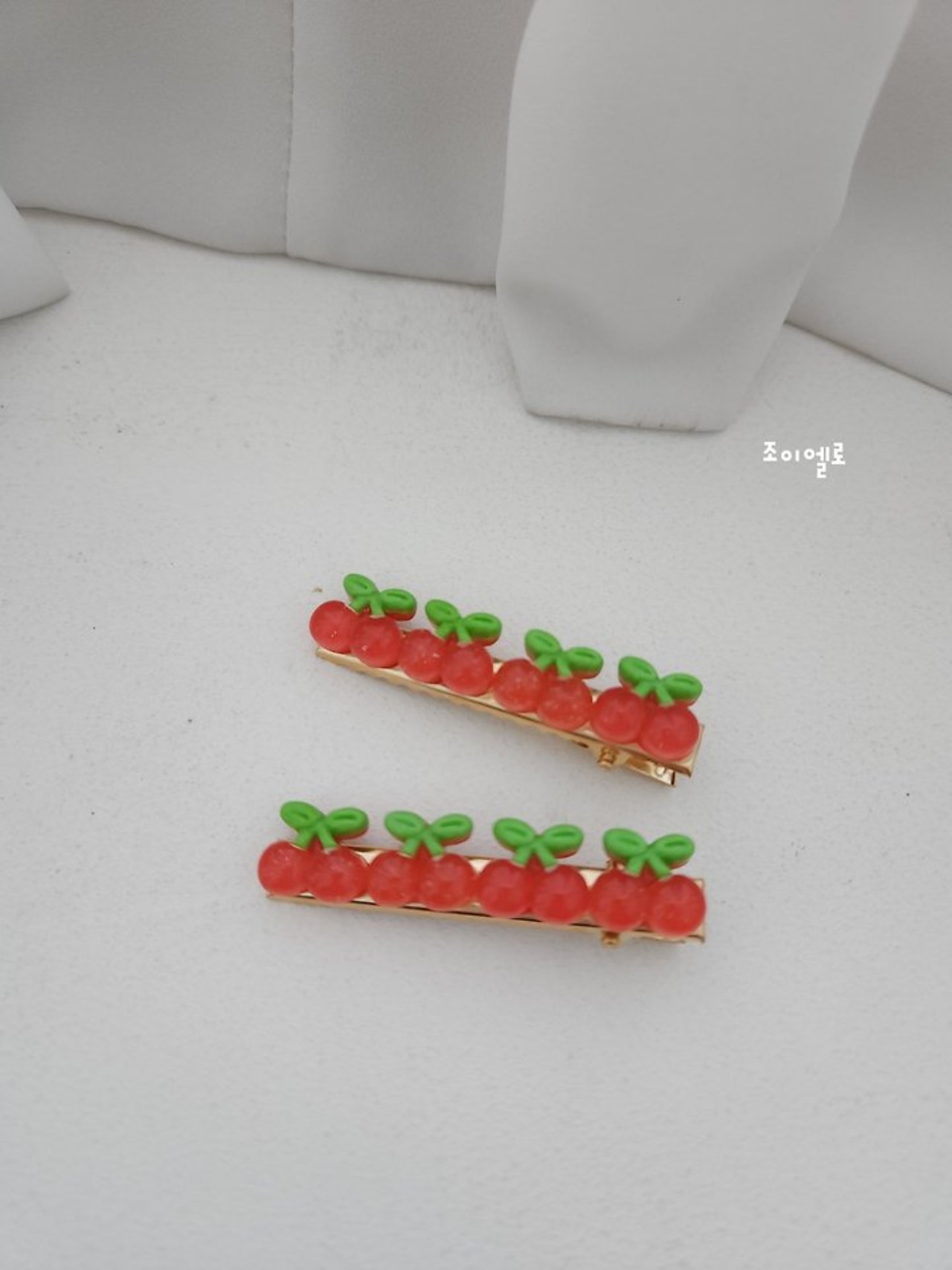 [GIOIELLO] cherry hairpin / [조이엘로] 앵두삔