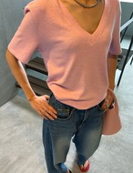 【25aw】Angora V-neck T-shirts_6colors