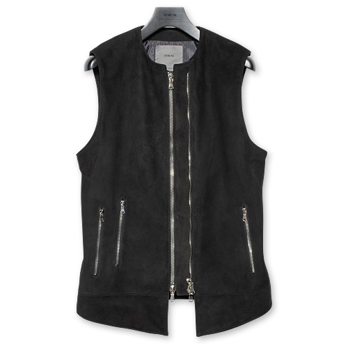 【予約商品】【STRUM　ストラム　RIDERS JACKET　ライダースジャケット】SHAFT/シープスエードベスト【送料無料】【2027年2月頃のお届け予定】