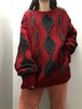 90's Claiborne ハンドニットセーター