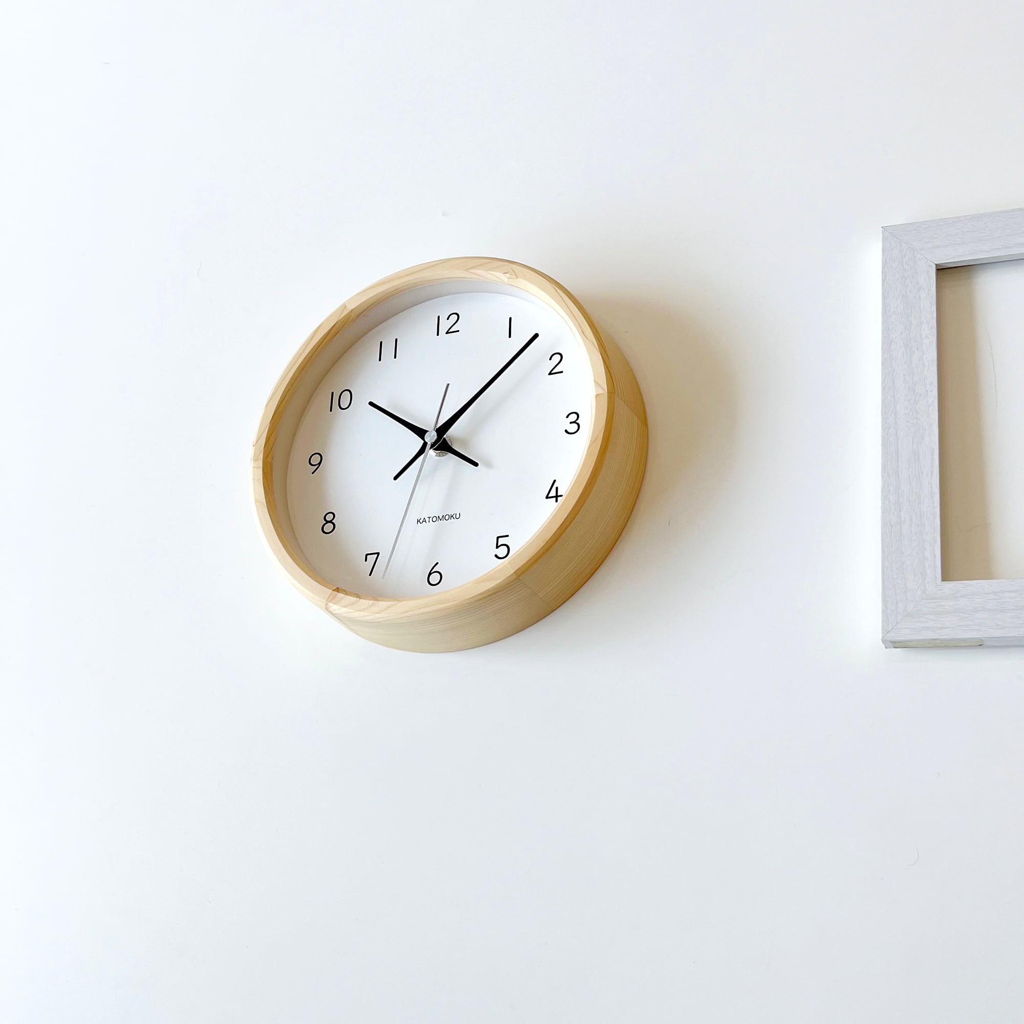 KATOMOKU muku clock 13 ヒノキ km-130HI 掛け時計 | 加藤木工株式会社