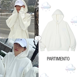 ★THE BOYZ ニュー 着用!!【PARTIMENTO】Circle Logo Oversize Hoodie Off White