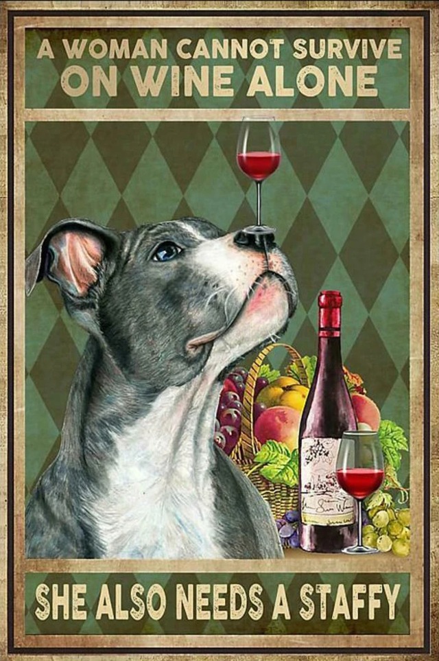 スタッフォードシャーブルテリア　メタルサインプレート　A20136