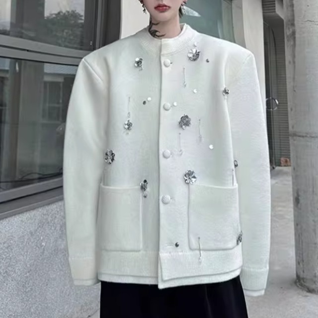 フローラルビジュー　モードカーデジャケット　3カラー　LB1621