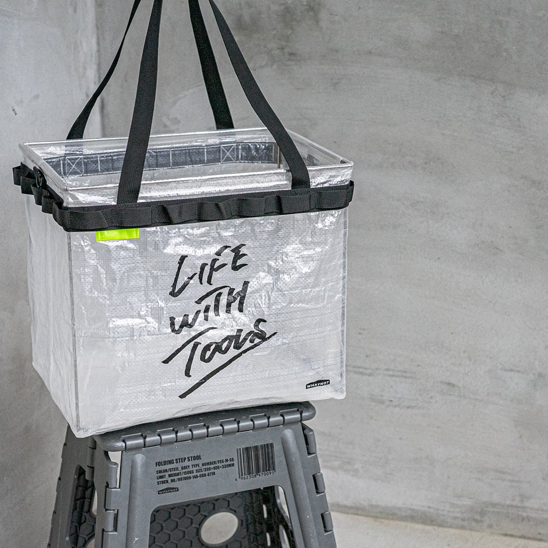 【2個セット】WHATNOT ワットノット ワンタッチバケット 天板付き ワットノット「ワンタッチバケット」にダイソーの天板が