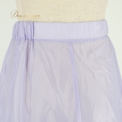 社交ダンス 衣装 スカート ペチコート パープル系 チャコット Chacott 紫 日本製 インナー パニエ シンプル ボリューム 2枚重ね フリル 練習 レッスン ステージ イベント パーティー かわいい 淡い