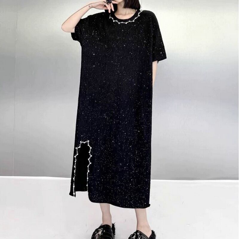 キラキラロングワンピース A0418