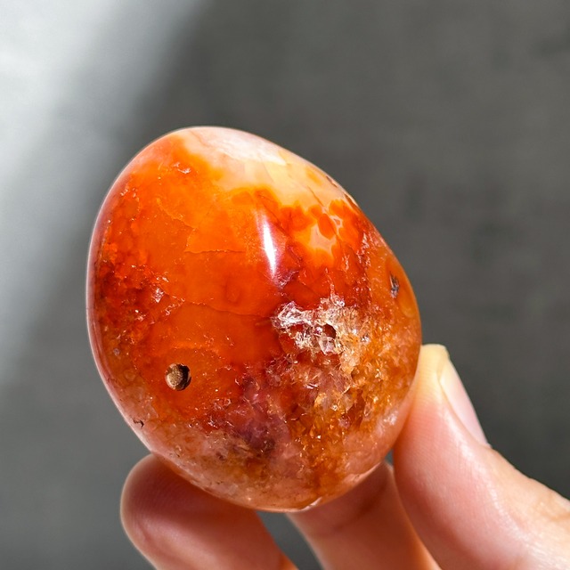 カーネリアン  パーム 03♢ Carnelian ♢天然石・鉱物・パワーストーン
