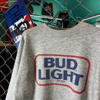 90s BUD LIGHT BEER スウェット　バドライト　ビール　お酒　グレー
