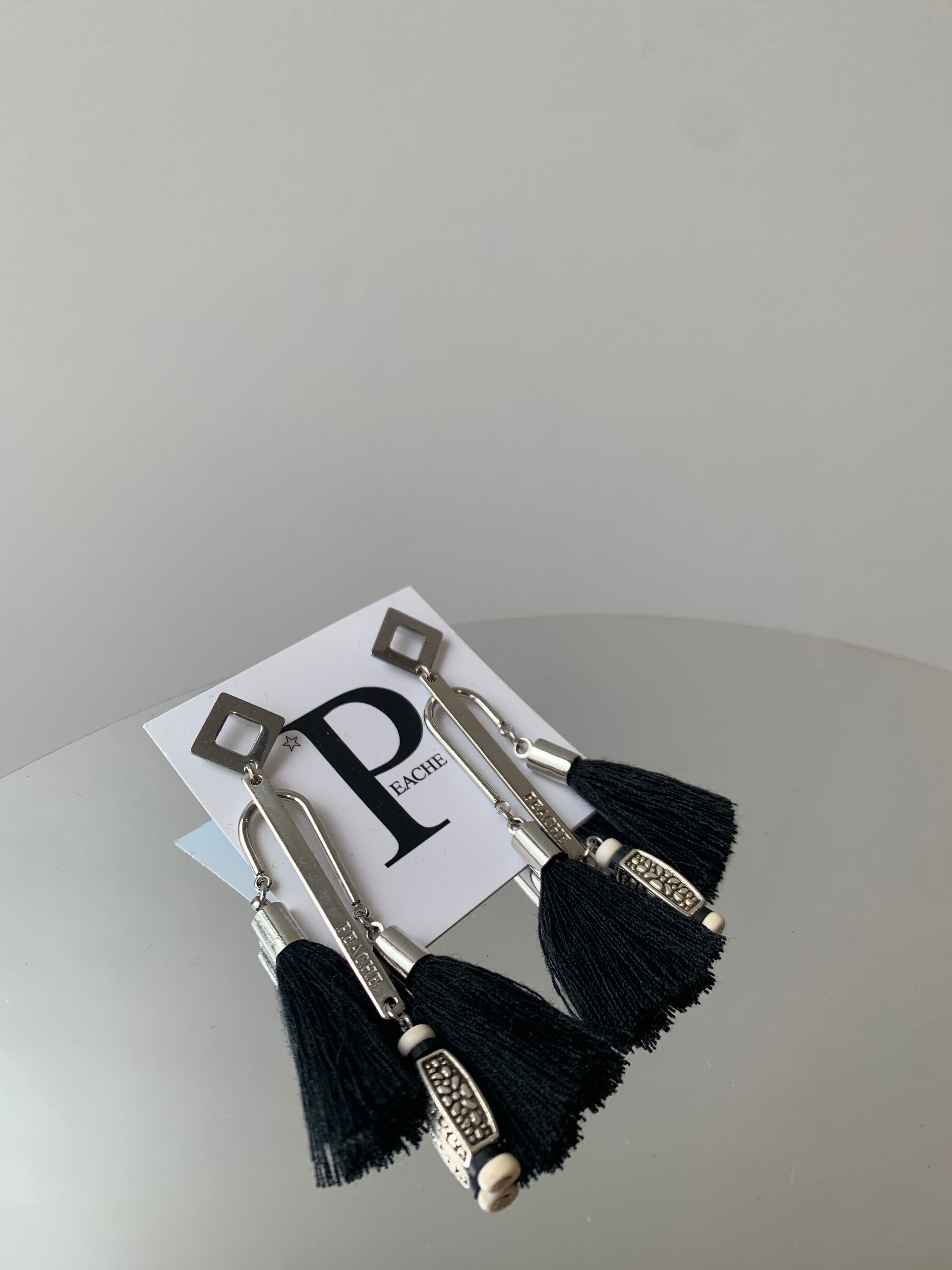 double black fringe silver