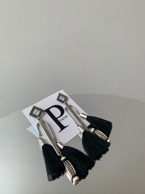 double black fringe silver