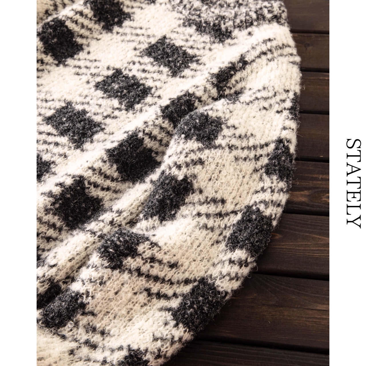 Chunky Check Knit_T67・画像6