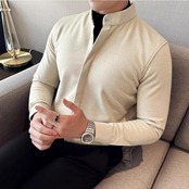 two piece half turtleneck shirt 00081