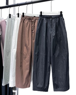 ウエストゴムギャザー入ワイドパンツ 4color A1055