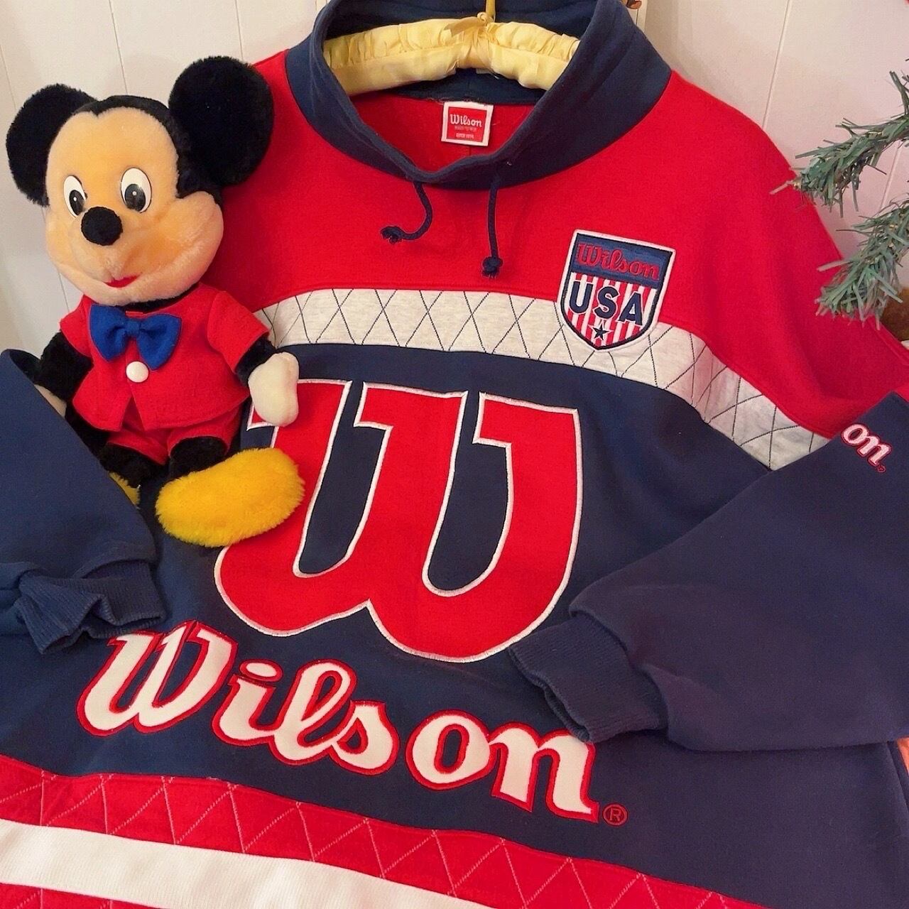 wilson / red navy high neck sweat