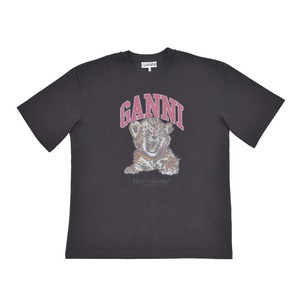 【GANNI】Heavy Cotton Jersey tiger caviar