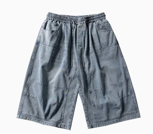 デニムクロップドパンツ ワイドレッグ ユニセックス デニム クロップドワイドレッグパンツ m1361 | sky peep