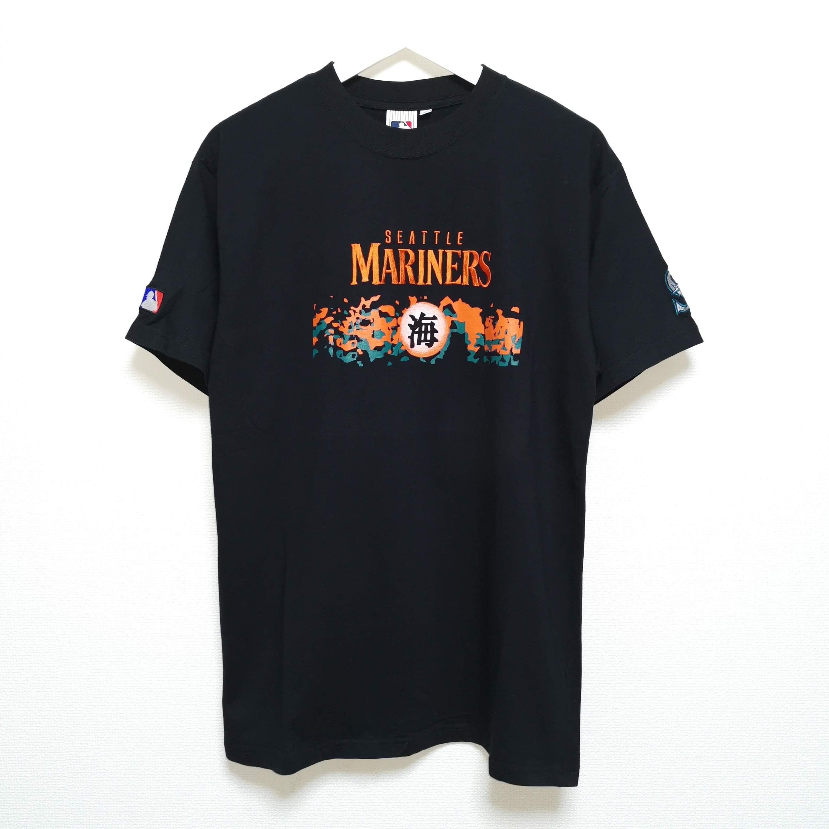 流行に ナイキ NIKE シアトルマリナーズ ホッケーシャツ 刺繍 ロゴ ス 長袖Tシャツ