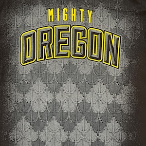 【CSG】カレッジ オレゴン大学 Mighty Oregon Tシャツ アーチロゴ L US古着