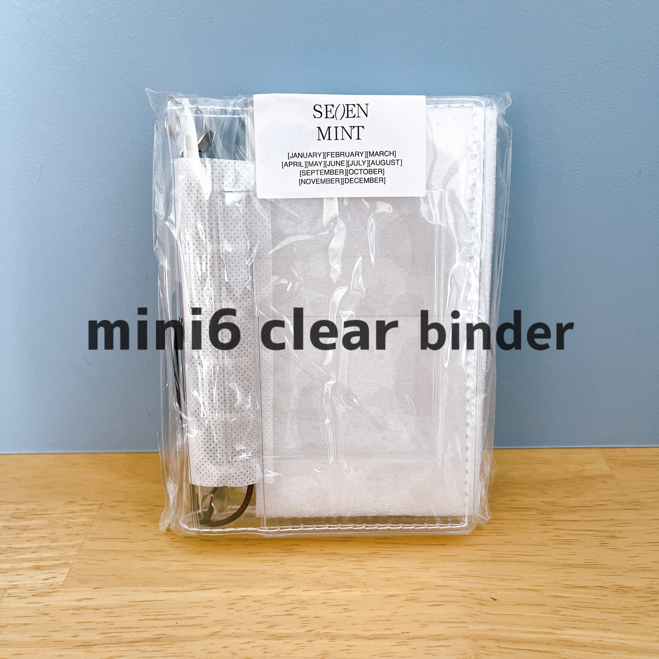 SEVENMINT セブンミント クリアバインダー M6 バイブル ２点セット SEVEN MINT] クリアバインダー mini6サイズ | TOMOSHOP