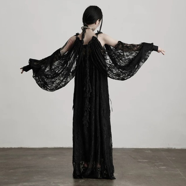 Elegant lace sleeve shawl C1213