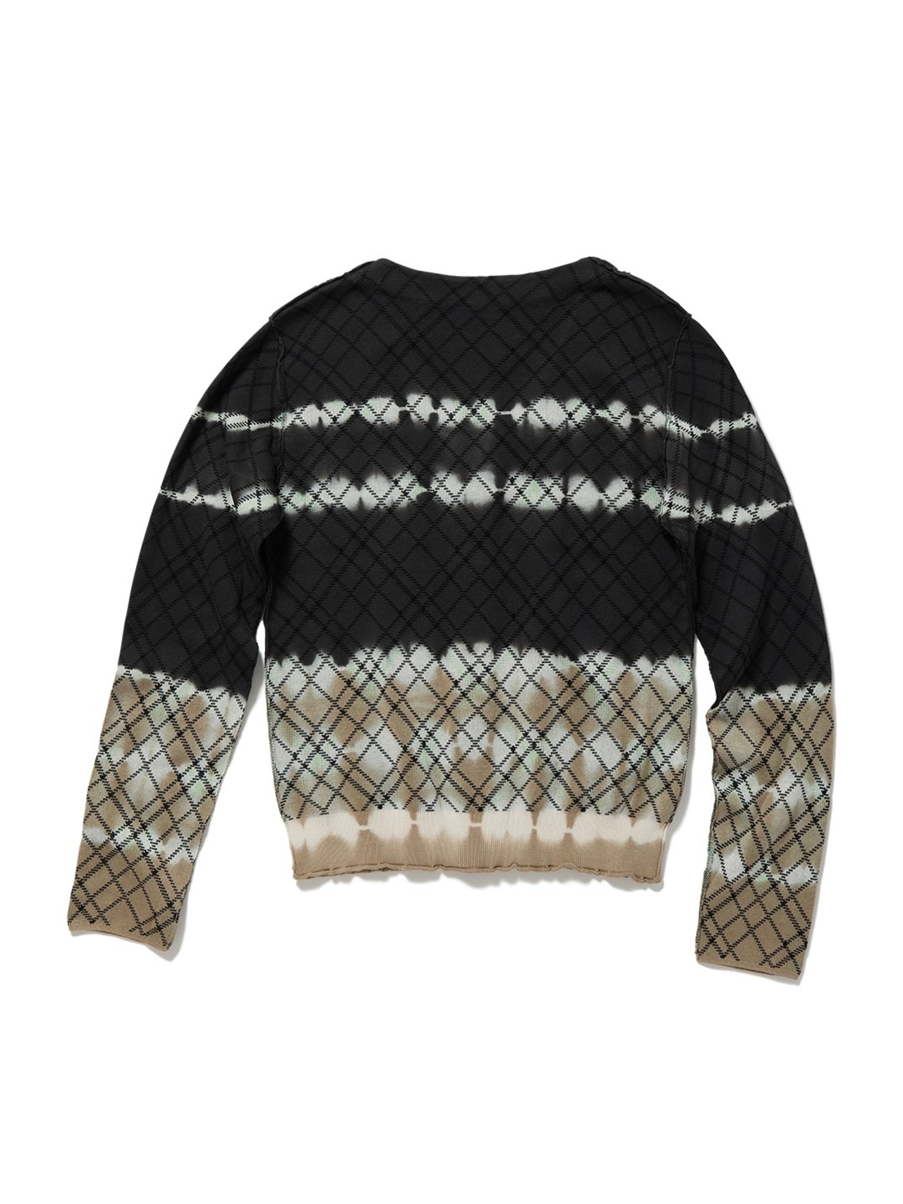PERVERZE パーバーズ / Dip-dye Check Knit Cardigan / ¥29,700 - 11