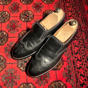 .PEAL&CO CROCKETT&JONES WING TIP LEATHER LOAFER/クロケット＆ジョーンズウィングチップレザーローファー 2000000068404