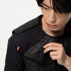 ミズノハイブリッド3WAYジャケット[ユニセックス]32MCD530 Mサイズ サンストーンオレンジ 発熱 撥水 ストレッチ テックフィルブレスサーモ