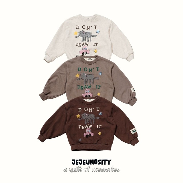 【取寄】jejeunosity｜coza mtm｜コザスウェット｜XS-JM｜kids&jr｜26 autumn