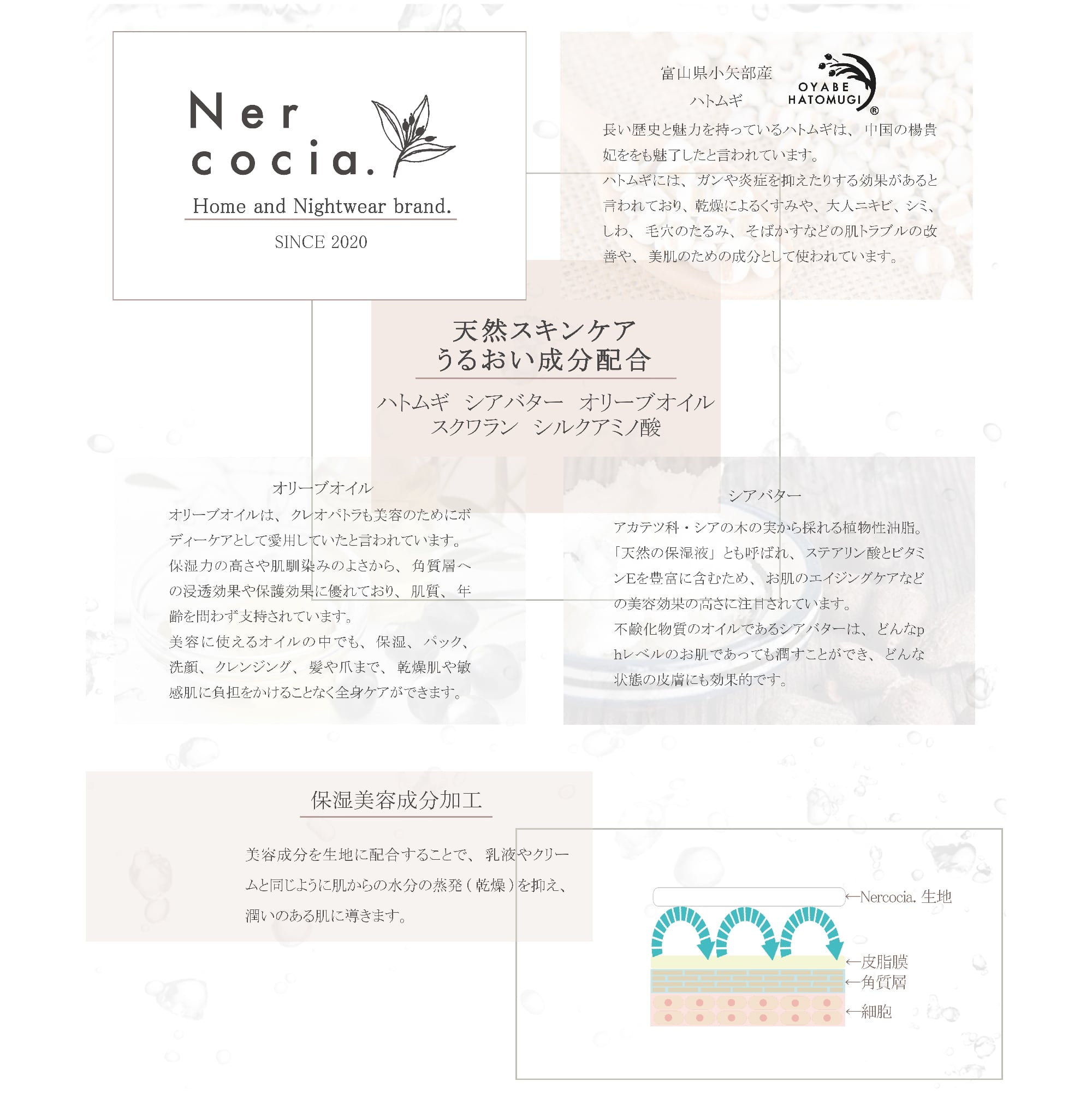 Nercocia.(ネルコッチャ)テディベア (ダブルガーゼ)「Beige Nercocia.(ネルコッチャ)テディベア (ダブルガーゼ)「Beige