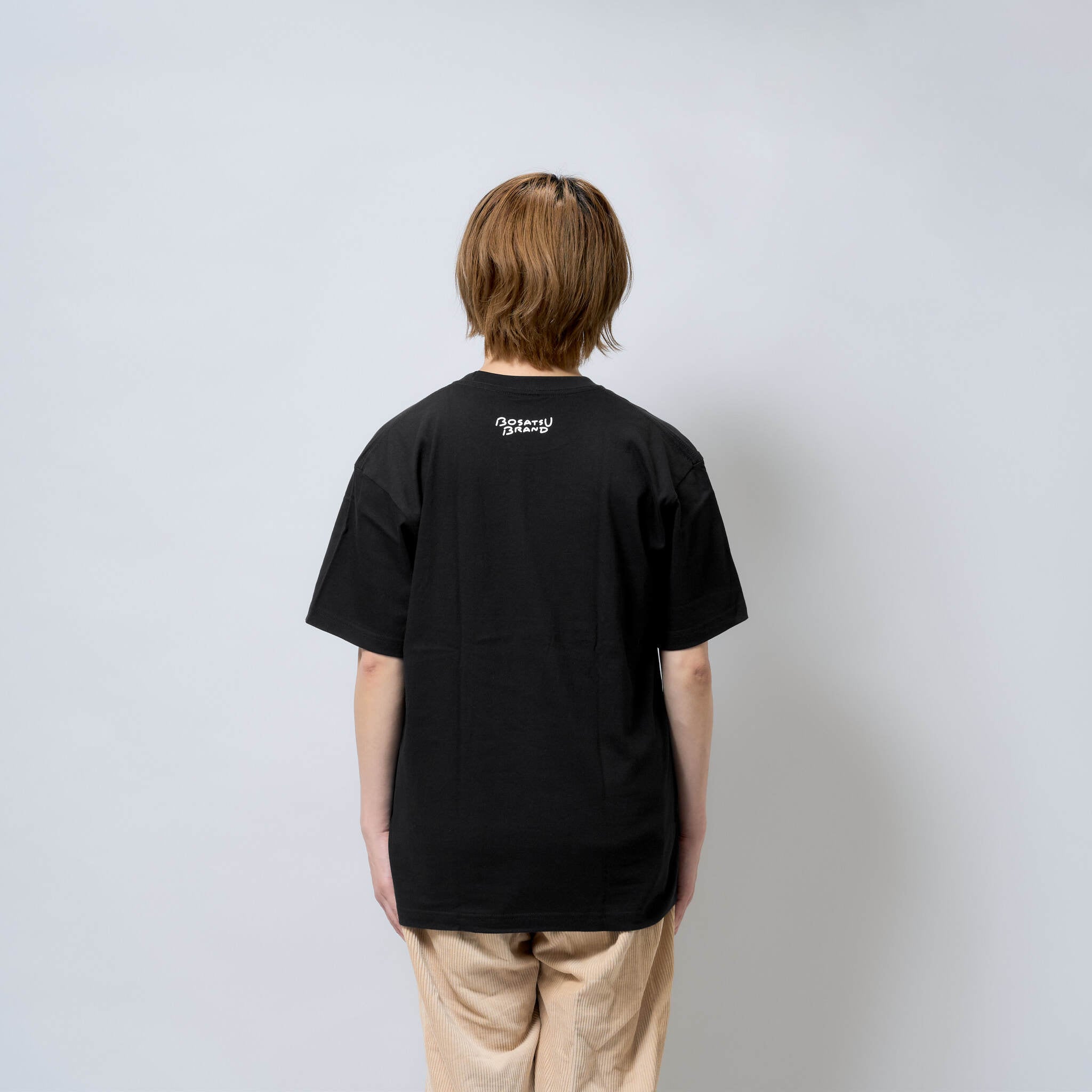 BUDDHA 仏像 Tシャツ (プリント) 6.2oz ホワイト/ブラック | BOSATSU