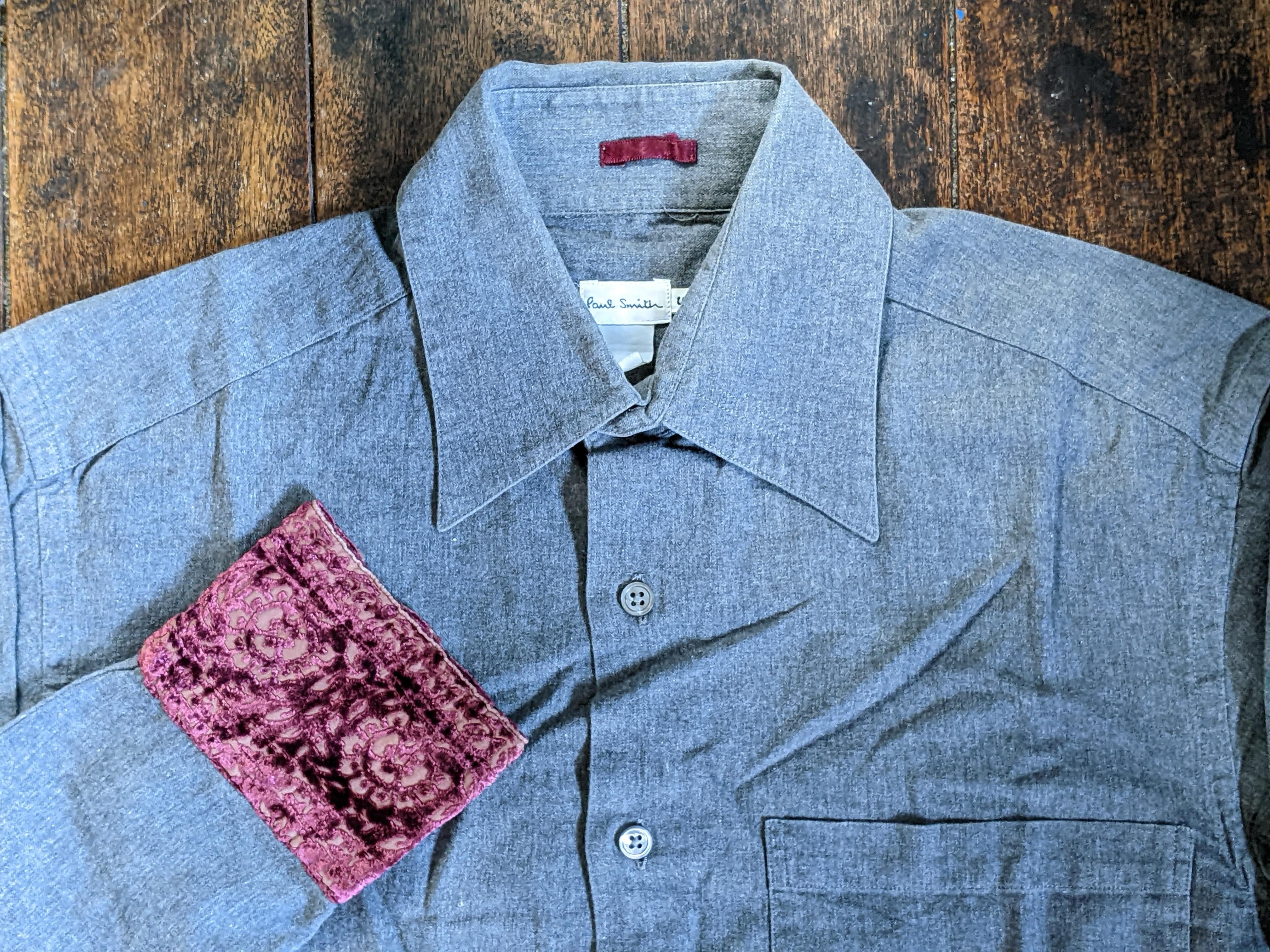 ごま塩 ☆ ポールスミス シャツ ブラックシャンブレー ソルト  