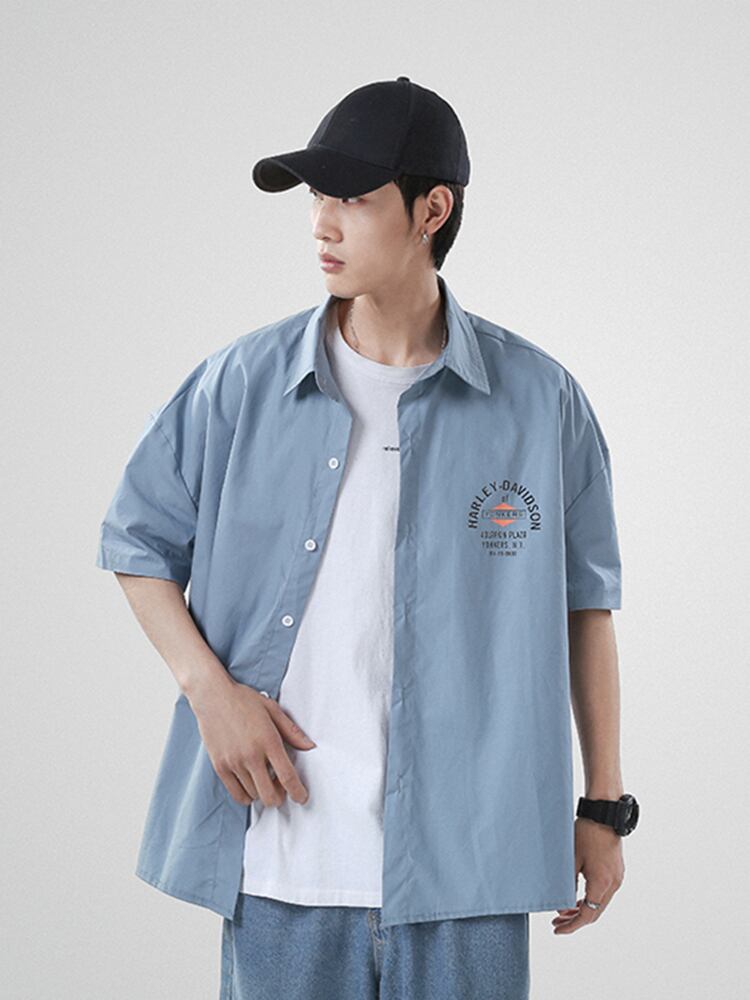 全3色 シャツ トップス ロゴ カジュアル 半袖 おしゃれ プリント