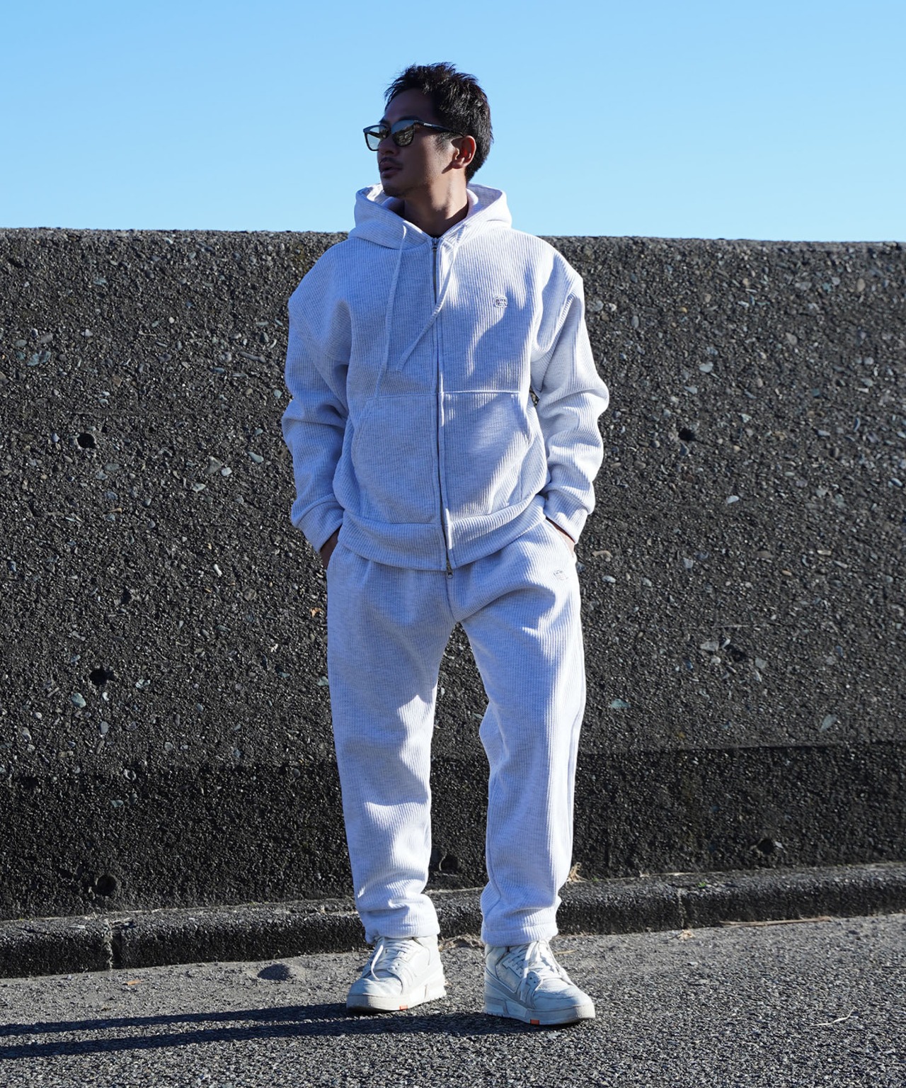 【#Re:room】RR WAPPEN WAFFLE WIDE PANTS［REP252］