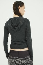 CLANE HALF ZIP WOOL HOODED TOPS 3色展開