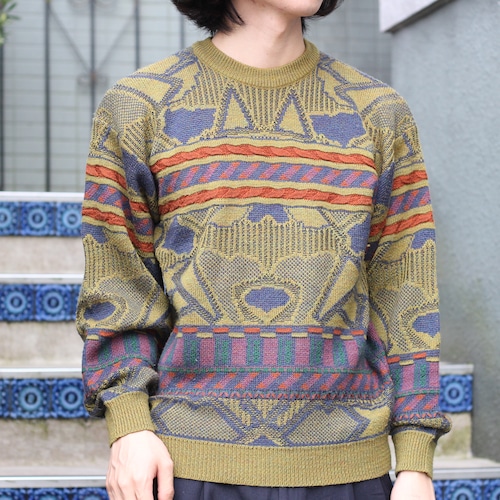 RETRO VINTAGE DESIGN 3D KNIT/レトロ古着デザイン3Dニット