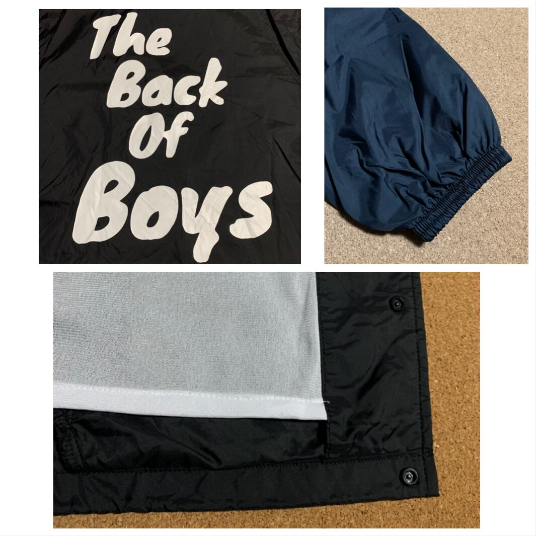 The Back Of Boys 両面ロゴプリントコーチジャケット