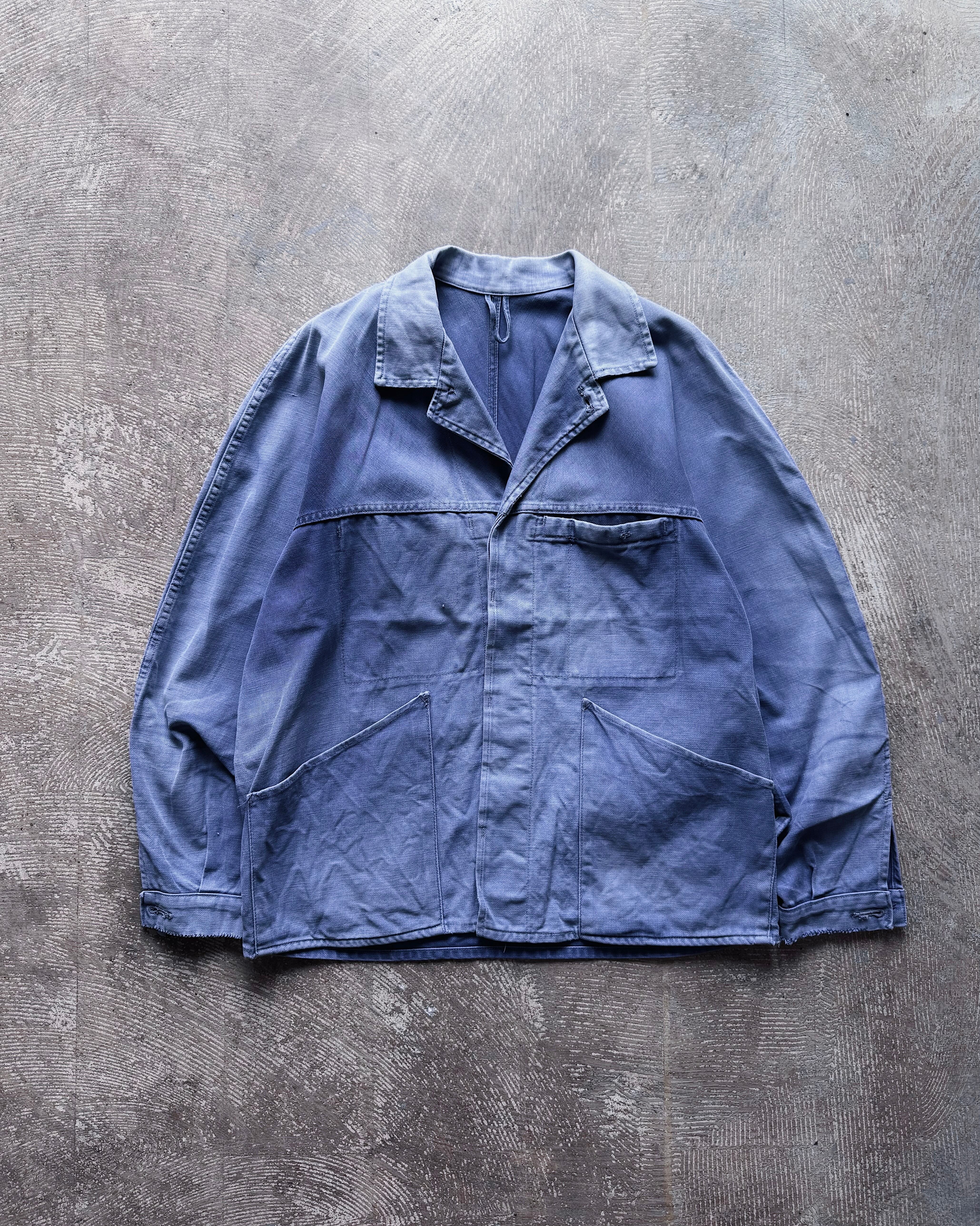 french vintage- faded euro work jacket | 弥勒 -MIROKU-