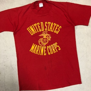 1980'S US MARINE CORPS RED T-SHIRT