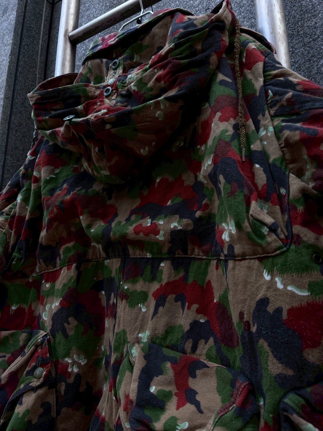 70s SWISS ARMY ALPEN CAMO M60 military jacket/70年代 スイス軍