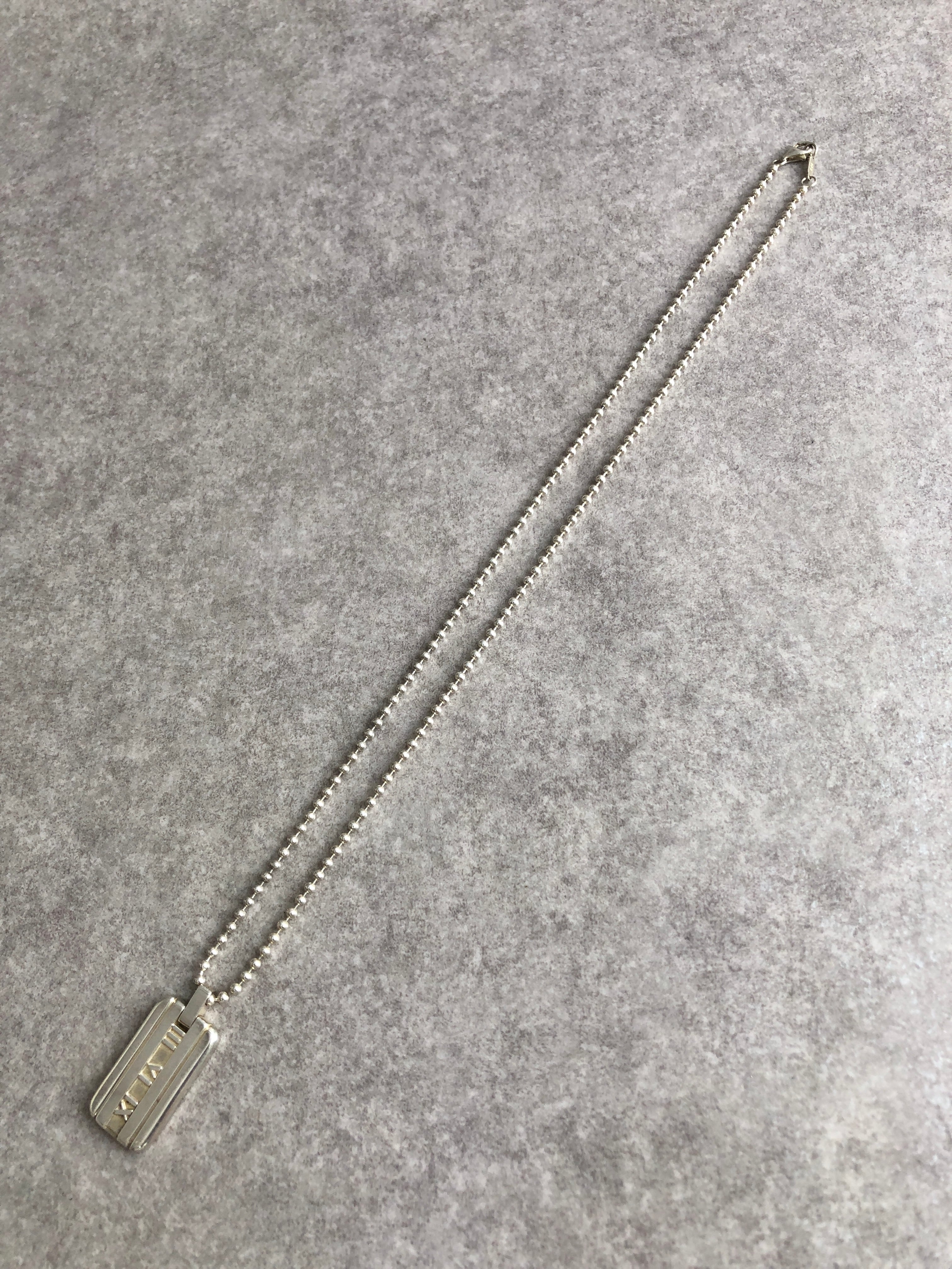 Tiffany & Co. ティファニー ネックレス シルバー アトラス SILVERE