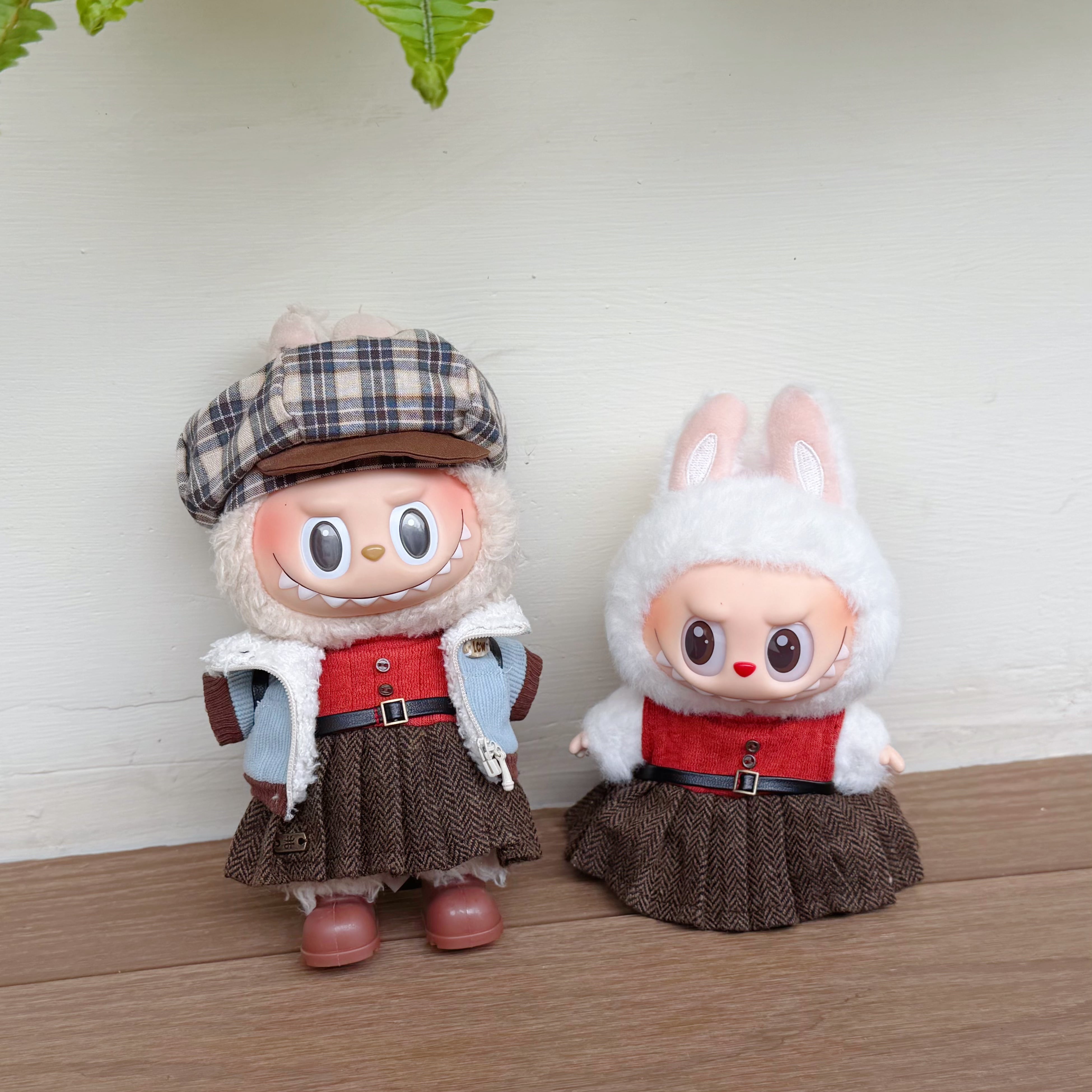 Labubu 1～2代 ぬいぐるみ用 スーツ シャツ＋ジャケット＋パンツ＋